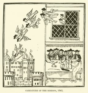 Caricature of the bishops, 1642 by English School