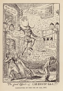 Caricature of the use of gas