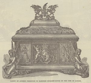 Casket of Address presented to Baroness Burdett-Coutts by the City of London by English School