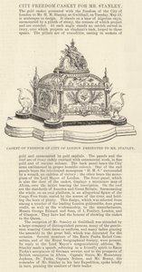 Casket of Freedom of City of London presented to Mr Stanley by English School