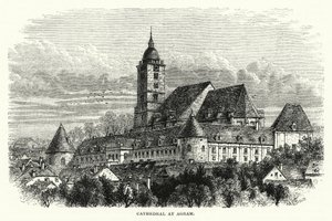 Cathedral at Agram (engraving)