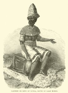 Cazembe or King of Lunda, South of Lake Moero by English School