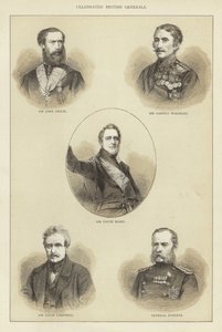 Celebrated British Generals by English School