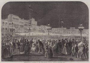 Celebration at Florence of the First Italian National Festival by English School