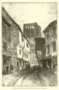 Central Tower of York Minster, from Old Shambles
