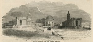 Centre Avenue of the West London Cemetery by English School