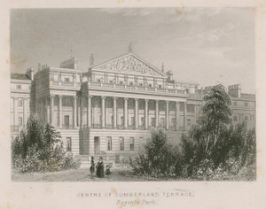 Centre of Cumberland Terrace, Regents Park, London by English School