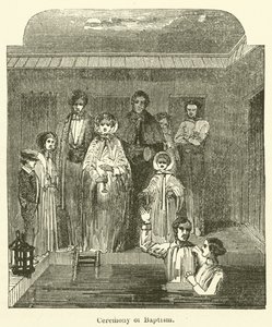 Ceremony of Baptism by English School