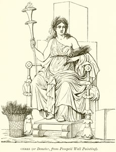 Ceres (or Demeter, from Pompeii Wall Painting)