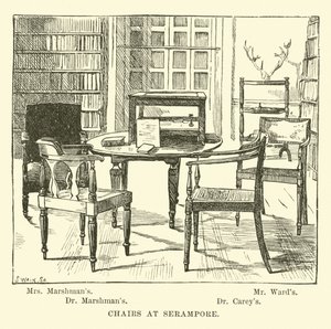 Chairs at Serampore by English School