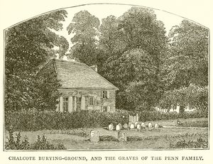 Chalfont Burying-Ground, and the Graves of the Penn Family by English School
