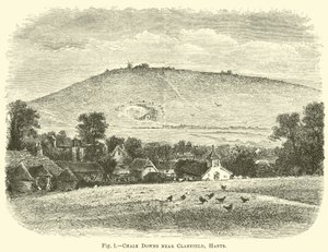 Chalk Downs near Clanfield, Hants by English School