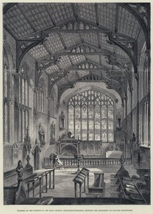 Chancel of the Church of the Holy Trinity, Stratford-upon-Avon, showing the Monument of William Shakespeare by English School