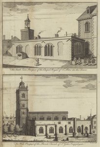 Chapel Royal of St Peter in the Tower and Church of St Giles Cripplegate, London by English School