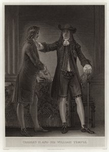 Charles II and Sir William Temple by English School