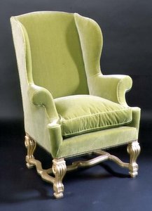 Charles II Gilt Wing Chair, Late 17th Century