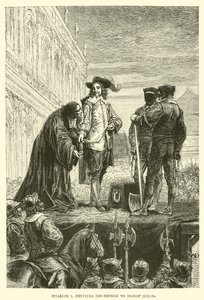 Charles I delivers his George to Bishop Juxon by English School