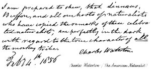 Charles Waterton by English School