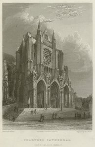 Chartres Cathedral, View of the South Transept by English School
