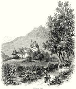 Chateau at Aigle by English School