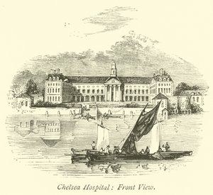 Chelsea Hospital, Front View by English School