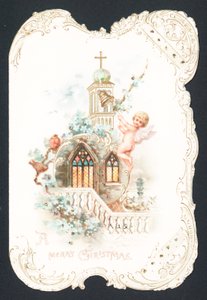 Cherub Ringing Church Bell by English School