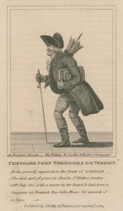 Chevalier John Theodora De Verdion, The Walking Bookseller and Teacher of Languages by English School