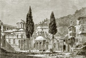 Chief court of the monastery of Kiliantari