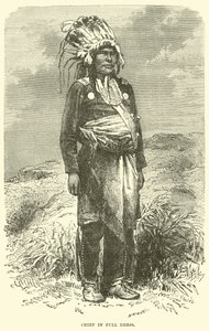 Chief in full dress by English School