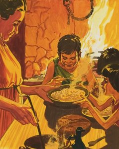 Children Eating Dinner