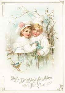 Children Embracing by English School
