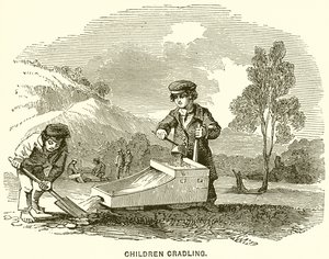 Children Cradling by English School