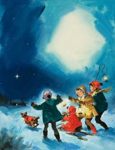Children in the Snow