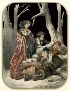 Children lost in the wood by English School