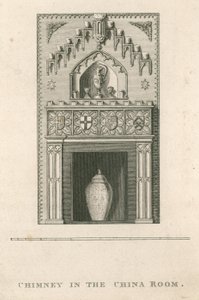 Chimney in the China Room, Strawberry Hill, Twickenham, London