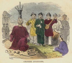 Chinese Jugglers by English School