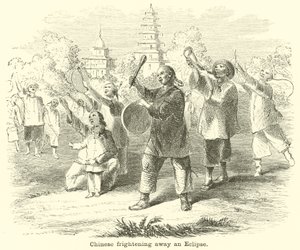 Chinese Frightening Away an Eclipse by English School