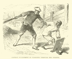 Chinese Punishment of Flogging Through the Streets by English School