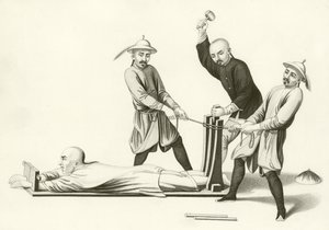 Chinese Punishment of the Rack by English School