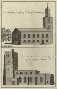 Christ Church, Surrey and the Parish Church of St Mary at Lambeth by English School