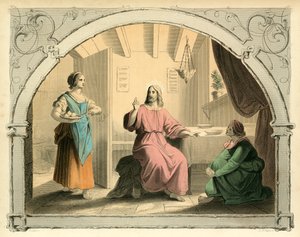 Christ, Martha and Mary by English School
