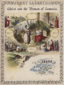 Christ and the Woman of Samaria by English School