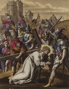 Christ fainting under the cross by English School