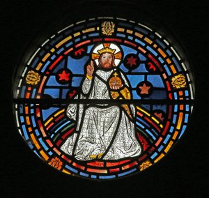 Christ in Majesty by English School