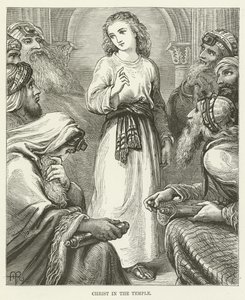 Christ in the Temple by English School