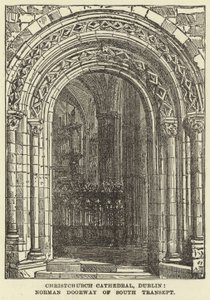 Christchurch Cathedral, Dublin, Norman Doorway of South Transept by English School