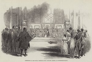 Christening of Her Royal Highness Louisa Caroline Alberta, at Buckingham-Palace by English School