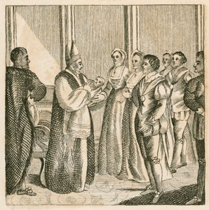 Christening of Princess Elizabeth, daughter of King Henry VIII