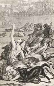 Christian Martyrs in the Roman Arena, c.1865 by English School