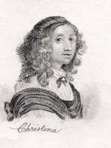 Christina of Sweden, from Crabbs Historical Dictionary, published 1825